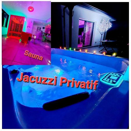 Un Sejour Romantique En Couple Avec Jacuzzi Prive Chromotherapie Jardin Maison Privee Ychoux Ngoại thất bức ảnh