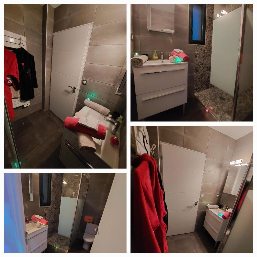 Un Sejour Romantique En Couple Avec Jacuzzi Prive Chromotherapie Jardin Maison Privee Ychoux Ngoại thất bức ảnh