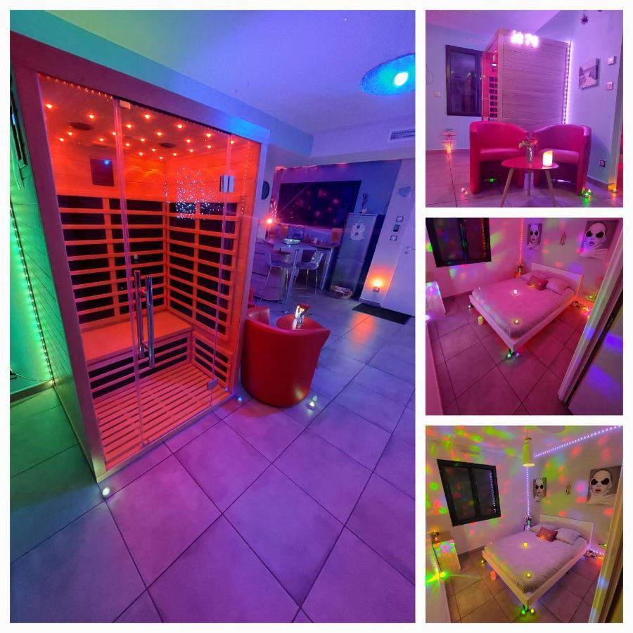Un Sejour Romantique En Couple Avec Jacuzzi Prive Chromotherapie Jardin Maison Privee Ychoux Ngoại thất bức ảnh